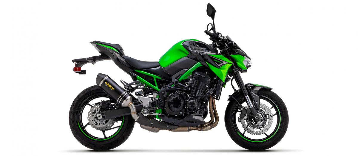 Arrow Kawasaki Z900 (2017–2018) Homologerad Darkrace Tech Ljuddämpare i Aluminium - Skog & Motor Umeå -