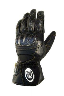 R&G RACING Leather Gloves black - Skog & Motor Umeå -