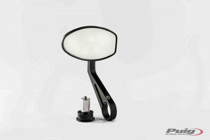 PUIG HANDLEBAR END MIRROR BLACK - Skog & Motor Umeå -