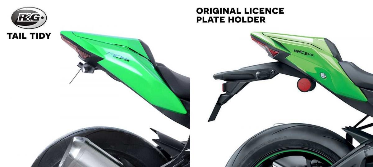 R&G Racing Licence Plate Holder, Kawasaki ZX-10R/RR 21- - Skog & Motor Umeå -